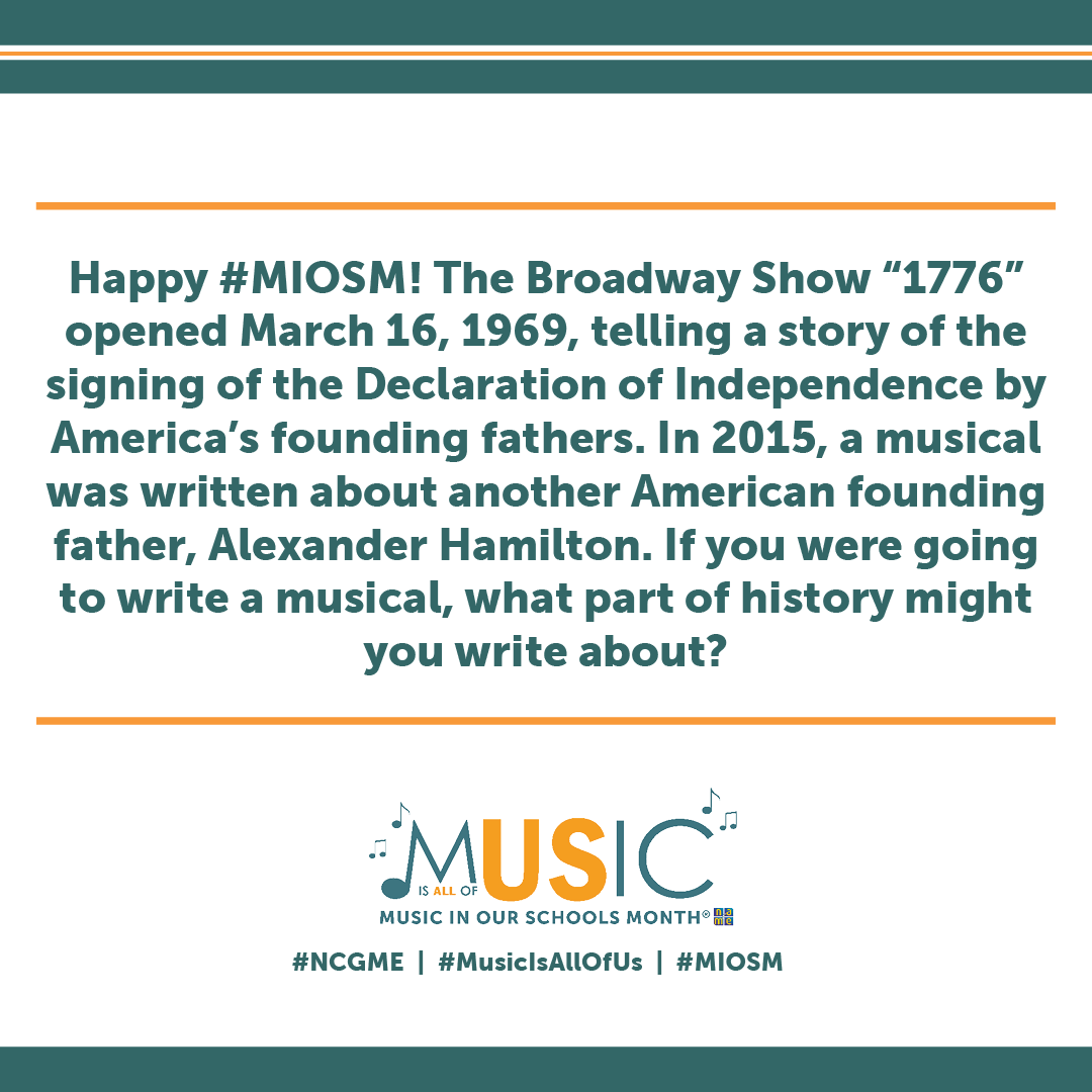 Day 16 - I would make a musical about the life of Marian Anderson!  #MIOSM #MusicIsAllOfUs #NCGME @CPSchoolsMA @CPSSouthRow @NAfME @MAMusicEd @MusicplayTV @AndersonAward #MarianAnderson