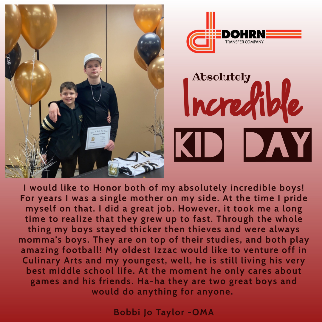 Dohrn_LLC's tweet photo. Happy Absolutely Incredible Kid Day!

#dohrn #thebestinthemidwest #absolutelyincrediblekidday https://t.co/qxcEAEuD9F