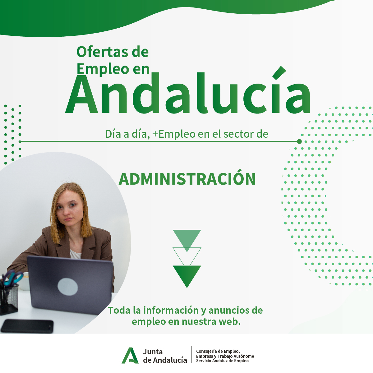 SAEmpleo's tweet photo. El sector ADMINISTRATIVO 👩‍💻🧑‍💻👨‍💻 oferta diferentes posibilidades laborales en Andalucía. ¿Quieres conocerlas? Entra en nuestro buscador y encuentra la que más se ajuste a tus necesidades https://t.co/u6B7BTSD1O #ofertas #empleo #GestionesSAE https://t.co/EWd0pKKq6r