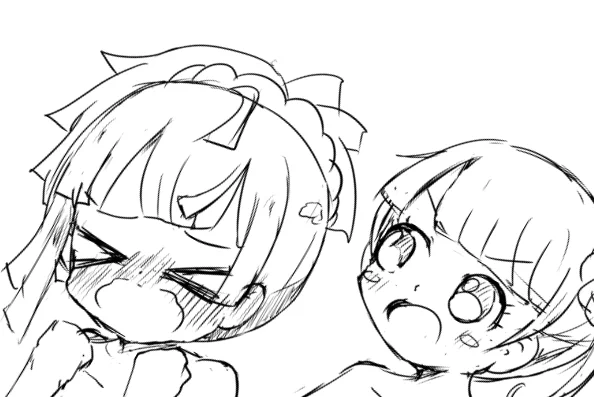 前描いたノンシュガーらくがきを
短編漫画として仕上げてみようかと思う 