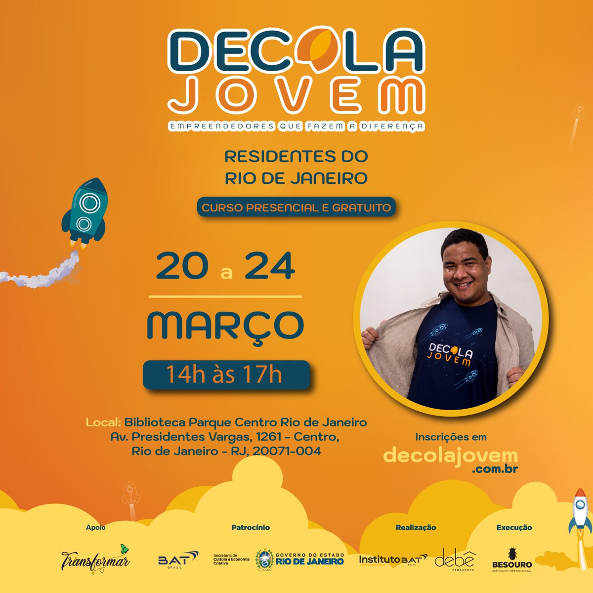 AmorimEllis's tweet photo. O curso inicia dia 20 e vai até dia 24 de março, serão 5 dias de aula, das 14h00 até 17h00 e realizados de forma presencial, na Biblioteca Parque Centro no RJ. 
Ficou interessado/a? Mais informações no site: https://t.co/NuisTOvDQW https://t.co/YBDgfAuNMr