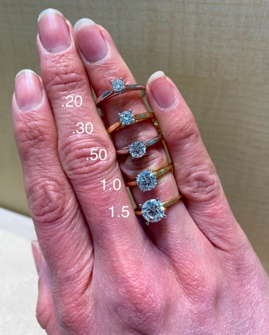 PDMurphys's tweet image. Let's talk diamond sizing!
A lot of people just think they want a “big ring" or the largest their budget can afford. But there is a lot to say for proportion and shape!
Here's a little... more at shoplocal.ly/46Wrl