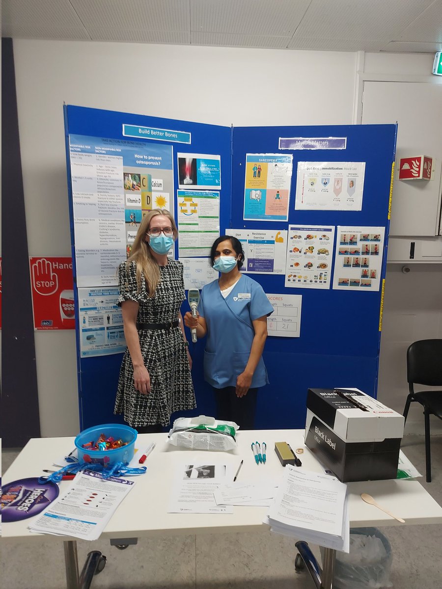 leenaro75775278's tweet photo. Strength4safety! Promoting muscle and bone health in falls and fracture prevention as part of international patient safety week 2023 in @svuh #fls #fallsprevention @NursingSvuh @edsvuh @HSELive @SVUHTrauma https://t.co/GHM40eOHBV