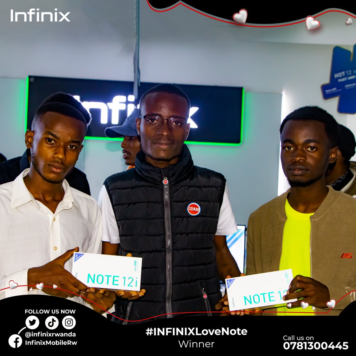 infinixrwanda's tweet photo. The Lucky winners of #INFINIXLoveNote ๐ฑ๐
@umunyoni & @THEO83336667 Conglatulations๐
#TheFutureIsNow https://t.co/HuEhZ2PhI0
