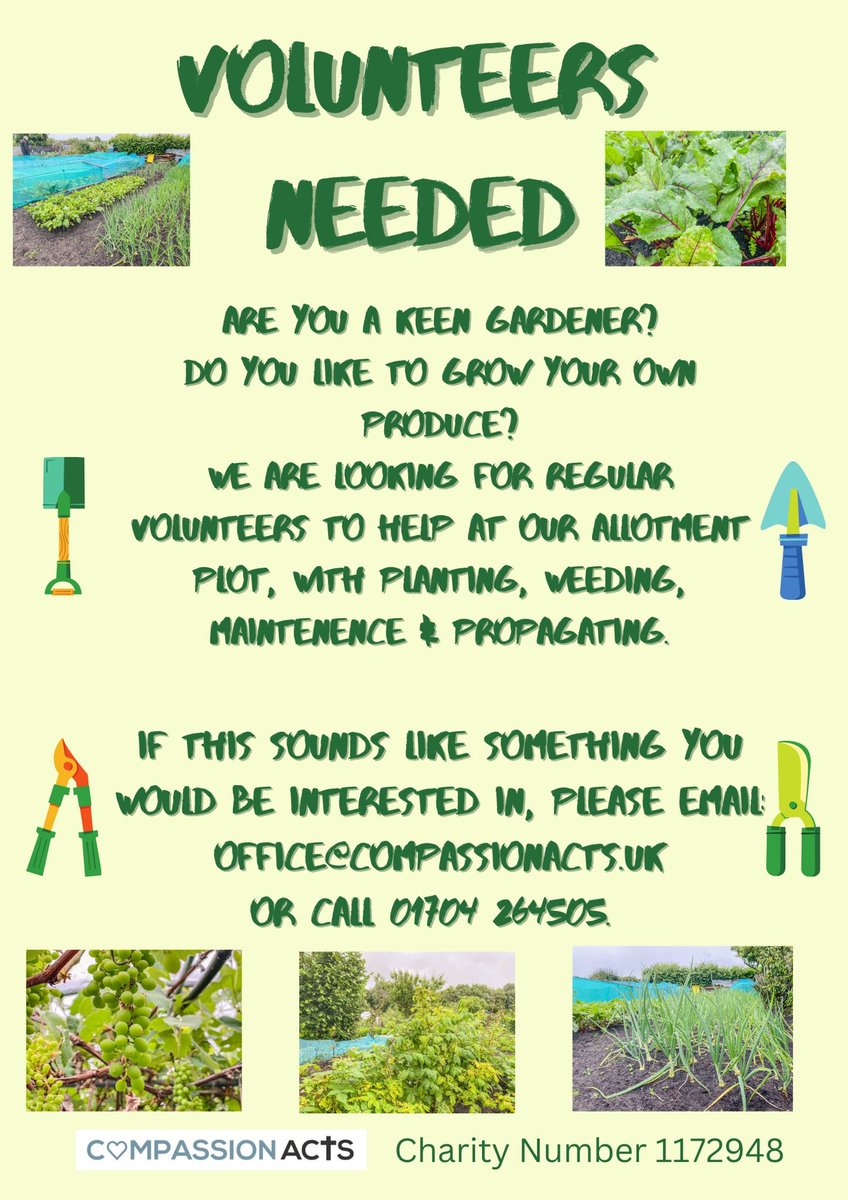 🌱 Do you have green fingers and some free time? This could be for you! 🌱