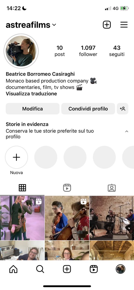 BorromeoBea's tweet photo. Stiamo per lanciare nuovi progetti! Seguite il mio unico account Instagram astreafilms per scoprire le novità 🎬🎥 https://t.co/aXTOORY6nQ