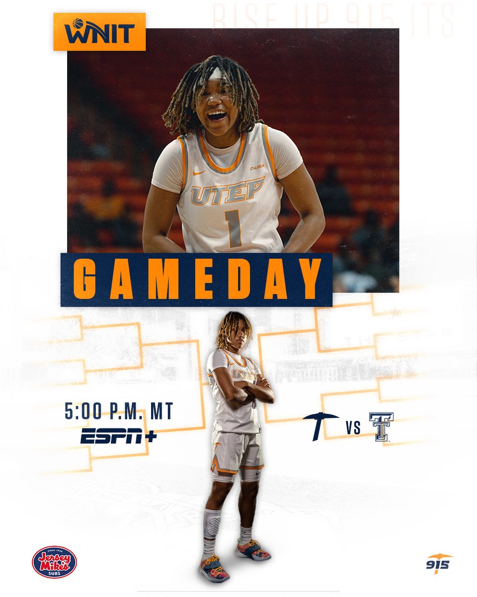 🏀 WNIT First Round 🏀

🆚 Texas Tech
⏰ 5 p.m. MT/6 p.m. CT
📍 Lubbock, Texas
📺 ESPN+
💻 es.pn/3ljTSq4
🎧 bit.ly/3JHnxmu
📊 bit.ly/2QpEtjg

#RiseUp915 | #PicksUp