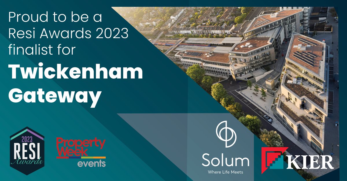 SolumUK's tweet photo. We are pleased to announce that we are a finalist for the RESI Awards 2023 in category Development of the Year for our Twickenham Station Redevelopment. 

@RESIevent #RESIawards https://t.co/9F7CMIzocg