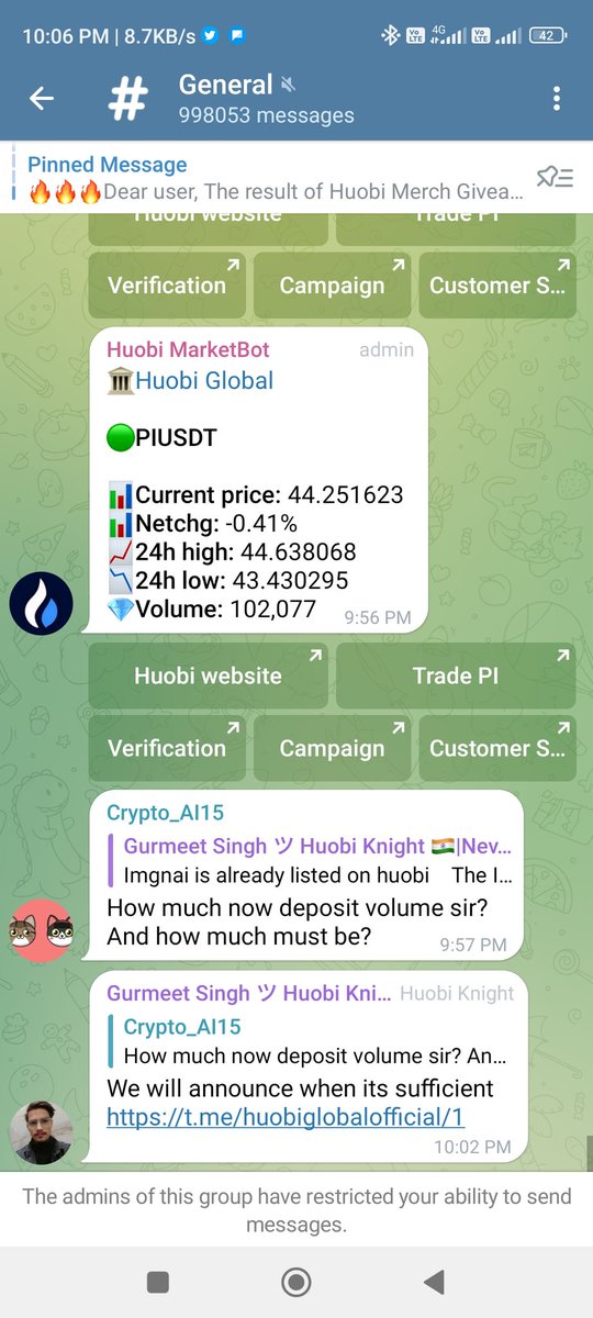 Banamali61's tweet photo. @HuobiGlobal @RainmakerGaming Huobi service didn't respond,,And Huobi blocked me every Where,He doesn't want any explanation...3rd Class Exchange.... https://t.co/h70nDzYngp