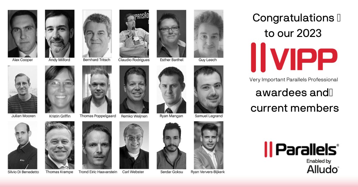 parallels's tweet image. 🎉 Meet our 2023 Parallels VIPPs! These IT community rockstars excel in the #EUC industry, shaping the future of Parallels solutions like RAS, Awingu, &amp;amp; Desktop. 🖥️☁️ 

A huge congrats to all awardees &amp;amp; members! allu.do/3JJGt3S

#ParallelsVIPP #ITCommunity #CloudComputing