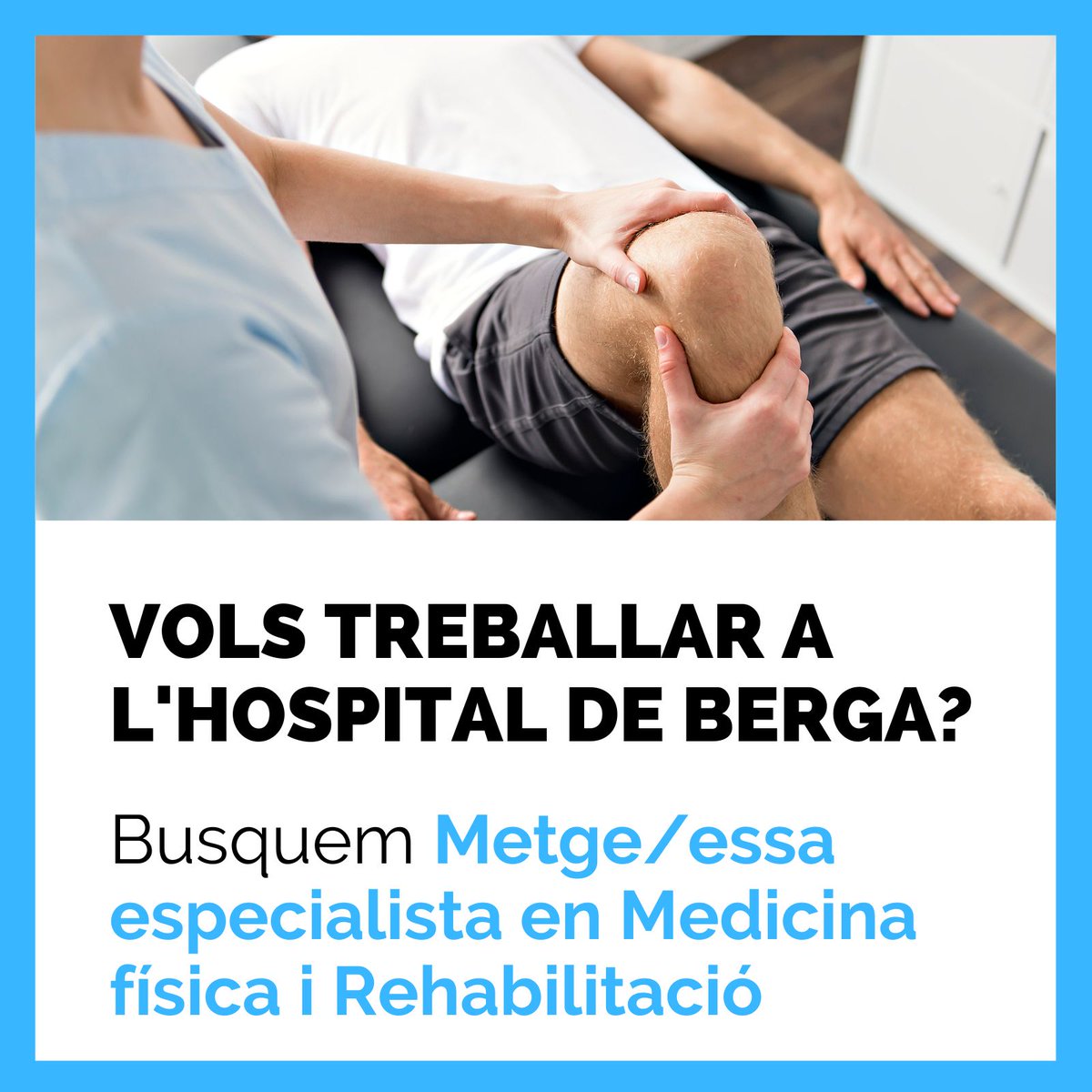 HospitaldeBerga's tweet photo. 📢OFERTA DE FEINA!
A l'#HospitaldeBerga busquem metge/essa especialista en Medicina física i Rehabilitació.
🖊️Sol·licituds fins al 31 de març
Trobareu tota la info a 🔗https://t.co/gR7Vibr09M

#ofertadefeina #rehabilitació #medicina #metge #hiring #Berga #Berguedà #ofertalaboral https://t.co/1dEDx2Tndk