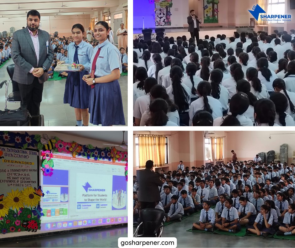 GoSharpener's tweet photo. We have Kickstarted 2023 with onboarding Ryan International School, Ghaziabad. It was an honor to introduce the #GoSharpener #platform among the #students. It was a wonderful #experience to interact with the students and #educators. https://t.co/qL5cXK5qBK