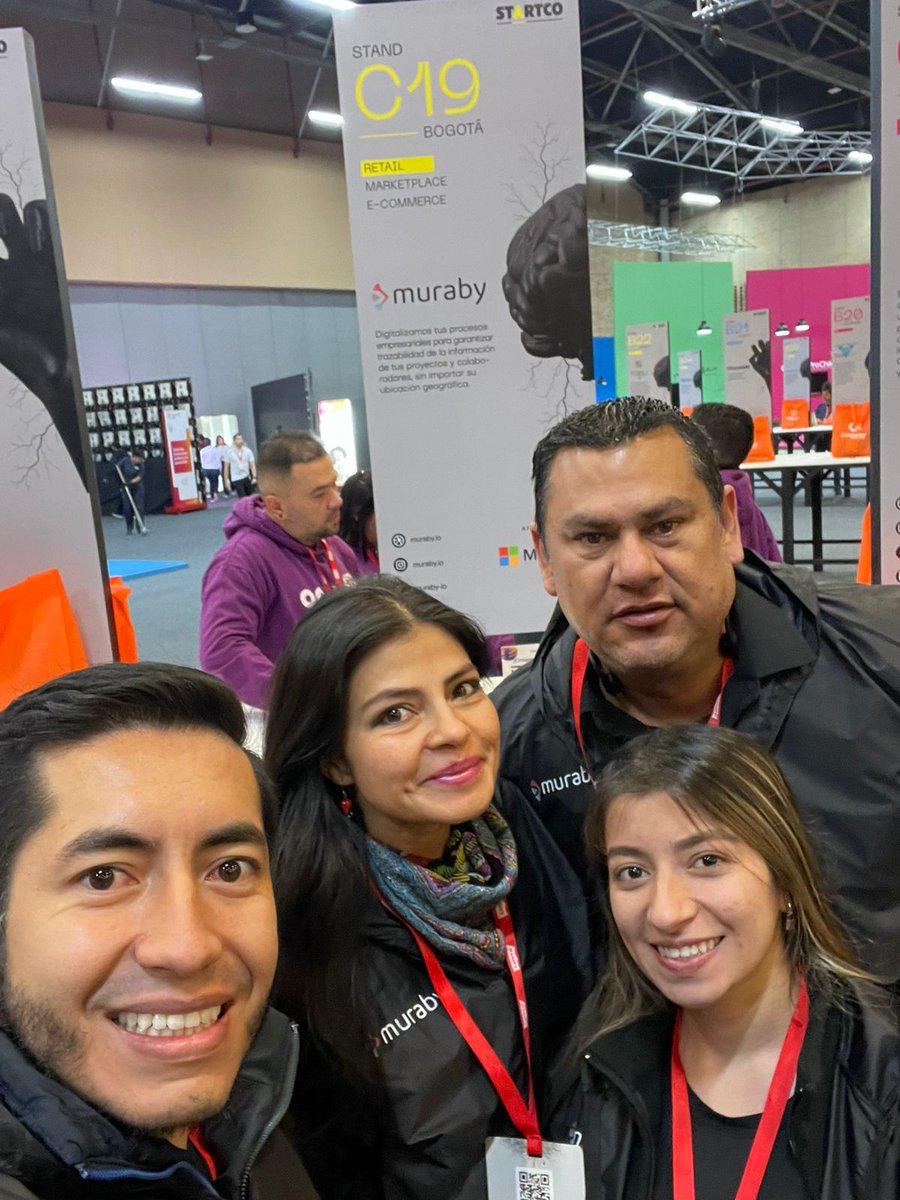 Hoy estamos presentes en nuestra tercer participación en #Startco2023. Gracias <a href="/starter_company/">Starter Company 🚀</a> por esta emocionante aventura para 350 startups.🚀

Estamos en @corferiasBogotá, con <a href="/MercadoJIvan/">Jorge Ivan Mercado Rivera</a>, <a href="/heywardjm/">Heyward Jimenez</a> <a href="/Srr_Flrz/">Isabel Sierra</a> <a href="/mara_angarita/">Mara</a>.