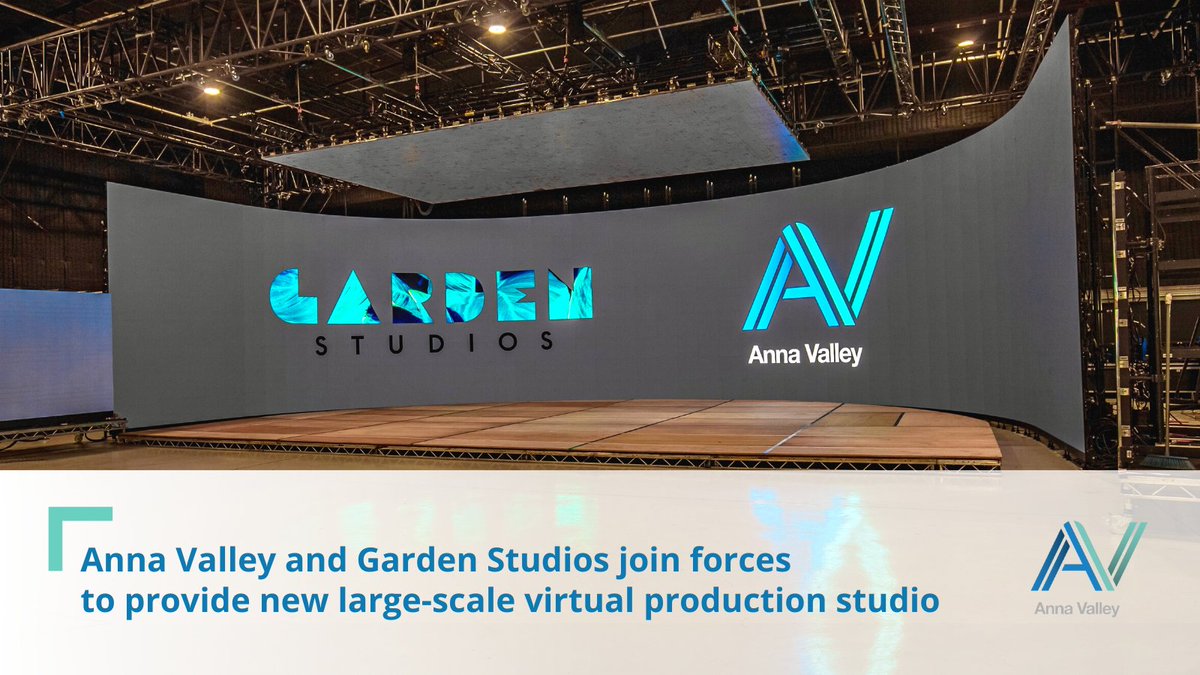 WeAreAnnaValley's tweet photo. We've joined forces with @GardenStudiosHQ to provide a new large-scale virtual production studio in Central London!

Find out more about the exciting new partnership here: https://t.co/cSw5Ikh6sp

#virtualproduction #broadcasttech #mediaandentertainment https://t.co/IzXAzcTBG7