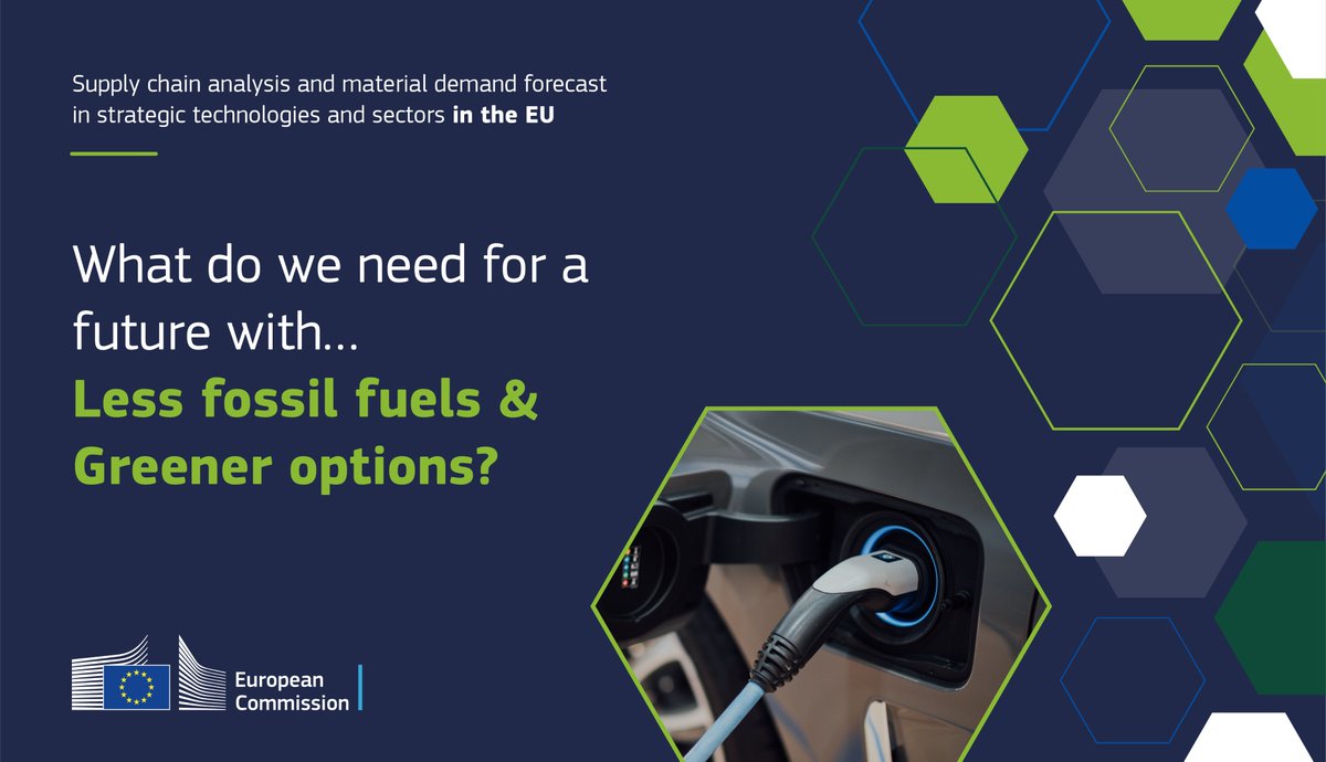 <a href="/EU_Growth/">Internal Market, Industry, Entrepreneurship & SMEs</a> <a href="/ThierryBreton/">Thierry Breton</a> <a href="/GabrielMariya/">Mariya Gabriel</a> <a href="/EUEnvironment/">EU EnvironmentAgency</a> <a href="/CleanHydrogenEU/">Clean Hydrogen Partnership</a> <a href="/EITRawMaterials/">EIT RawMaterials 🇪🇺</a> <a href="/EuroGeoSurveys/">EuroGeoSurveys</a> <a href="/EUScienceInnov/">EU Science & Innovation 🇪🇺</a> <a href="/defis_eu/">EU Defence and Space</a> <a href="/ChristouMichail/">Michalis Christou</a> Our #foresight study analysed the value chains for 15 key technologies👉across the sectors responsible for the delivery of the green &amp; digital transitions.

This helps identify
🔹bottlenecks
🔹segments of supply chains which need strengthening

europa.eu/!qfjvtK

#CRMAct