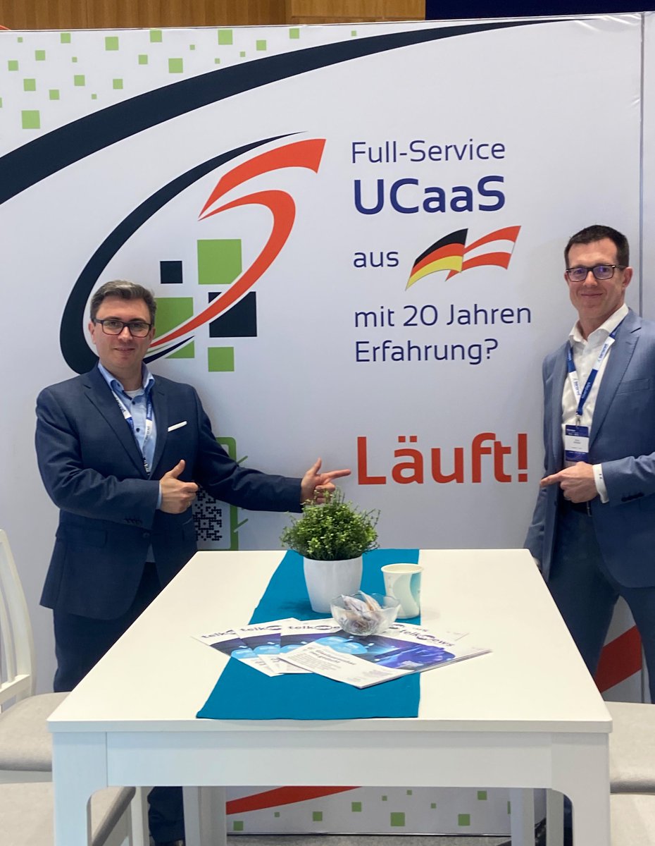 _Sammy_Smart's tweet photo. Werner and Peter are at the Fiberdays in Wiesbaden! A great event with exciting discussions - thank you very much!
#communi5 #fiberdays #UCaaS https://t.co/gl2FBWs77j