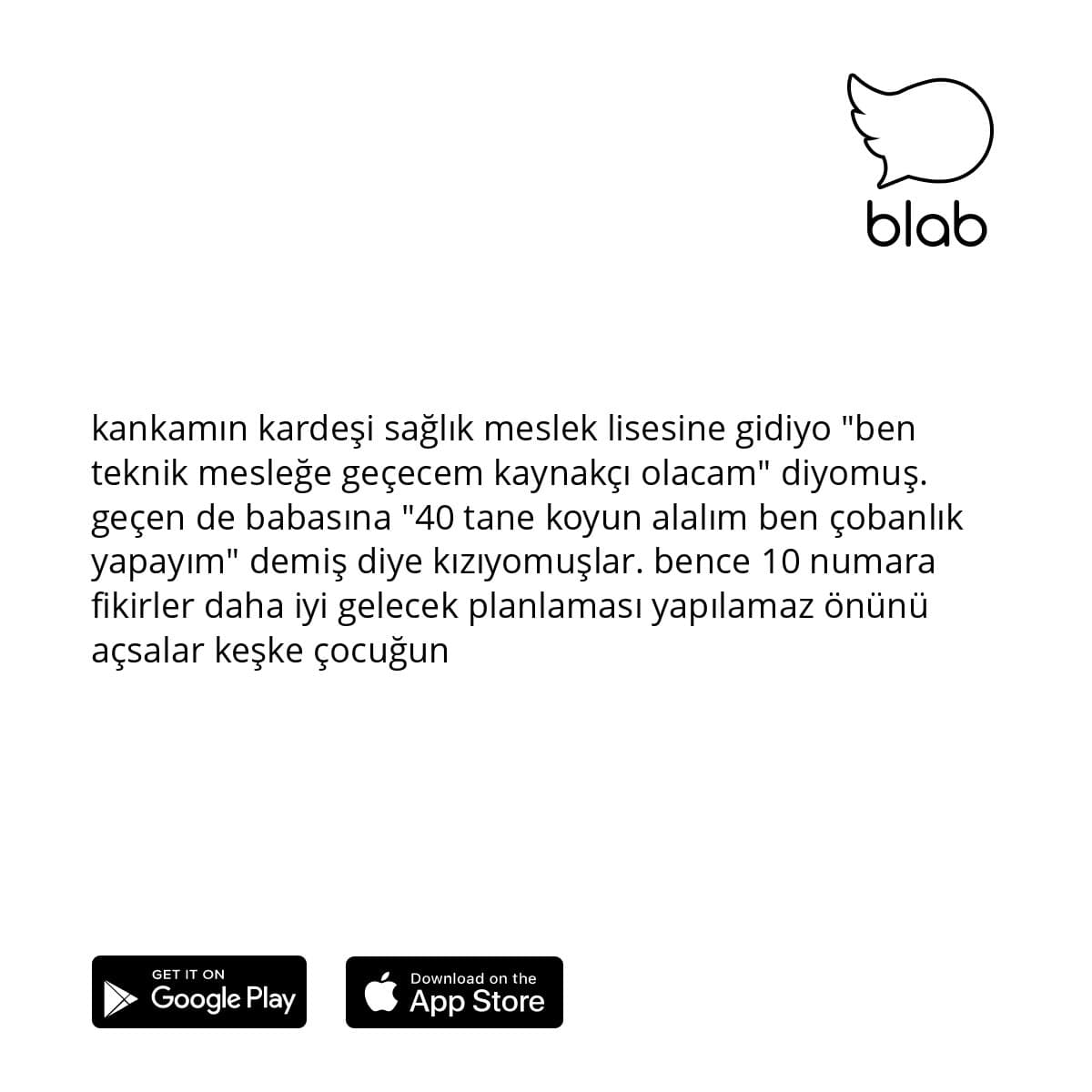 blab_app's tweet photo. 🤔

#blab #anonim #blabsocial #anonimuygulama #anonimpaylasim #itiraf #itirafediyorum #ozgurcepaylas #blabla #icindengeldigigibi #kariyer #issecimi #mesleksecimi https://t.co/9mFg4uXGSX