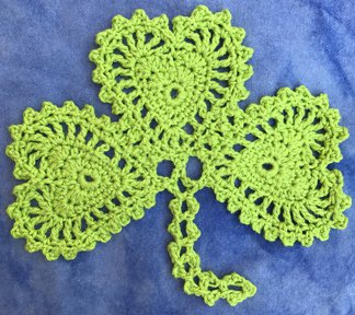 textilefusion's tweet photo. There’s still time before St Patrick’s Day to crochet a Shamrock table mat or ornament (depending on the weight of yarn you choose). $1 of each sale goes to Comanche All Pets Alive. 
Pattern at https://t.co/M24ltlKJMQ 
•
#Shamrock #CrochetShamrock #ShamrockPattern #StPatricksDay https://t.co/CqKJ9Z6S7h