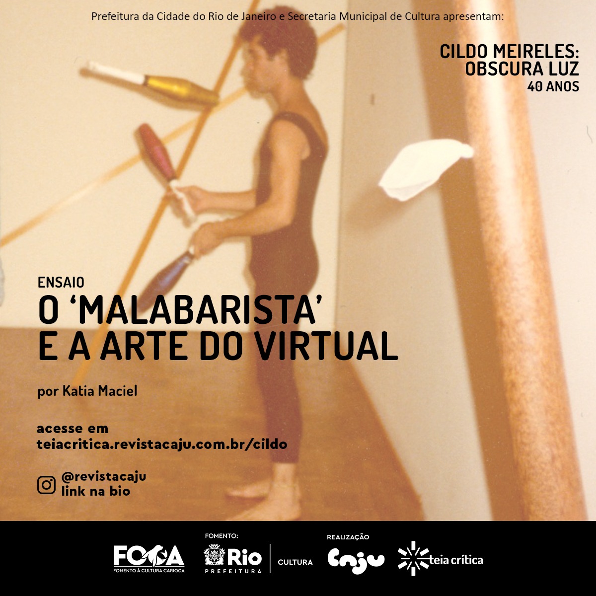 CajuProjetos's tweet photo. Estou aqui toda orgulhosa para dizer que temos mais um texto na #teiacritica da #revistacaju em homenagem a Cildo Meireles, escrito pela poeta, artista visual e professora da @ecoufrj Katia Maciel (segue o fio +)
https://t.co/5CVu443No5 https://t.co/KPS47q9jWD