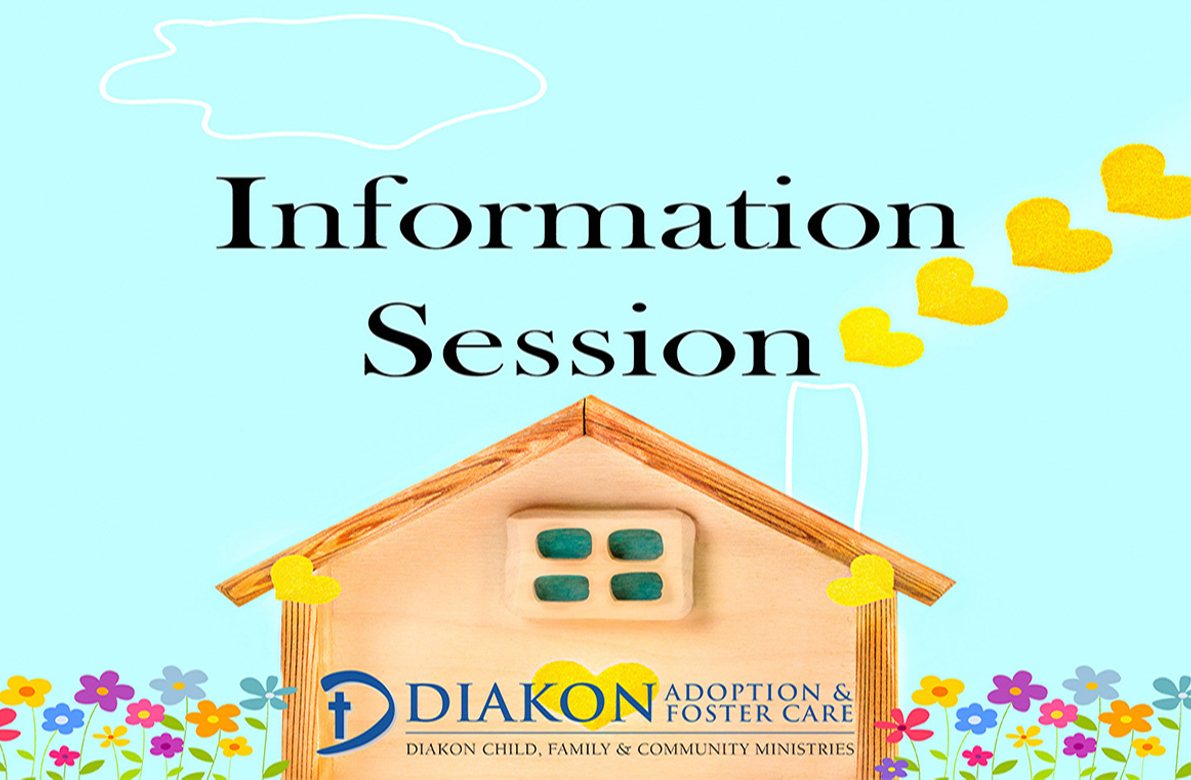 Join us April 6, 2023 from 6-8pm for an informative session learning about Diakon's Adoption &amp; Foster Care programs!

Pre-registration is required so that the ZOOM link can be shared. Please email recruitment@diakon.org to register. 

#adoption #fostercare