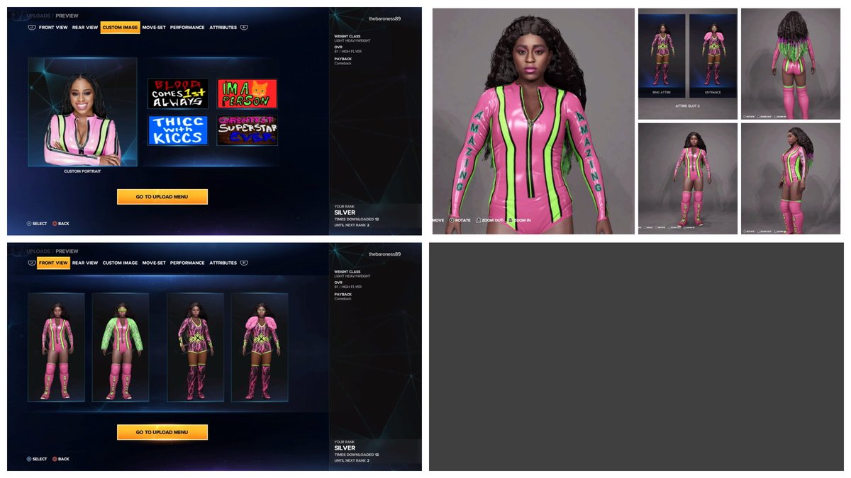 DaBaronessCaws's tweet photo. #wwe2k23 Naomi uploaded to CC tags: baroness,Naomi,AmazingGlow #JusticeforTrinity https://t.co/vdm8YxHyn8