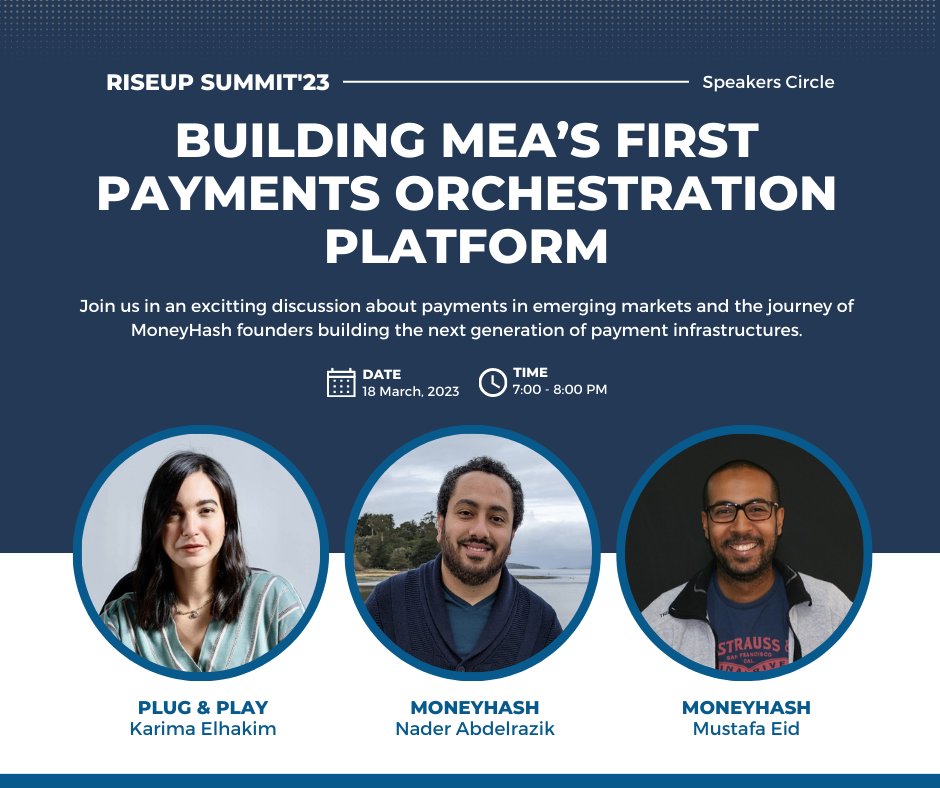 Join us in the third day of #RiseUpSummit'23 and meet our founders as they speak with theattendees about their journey and the #payments ecosystem in #middleeast and #africa . 

Check riseupsummit.com/speakers_circle for further information.