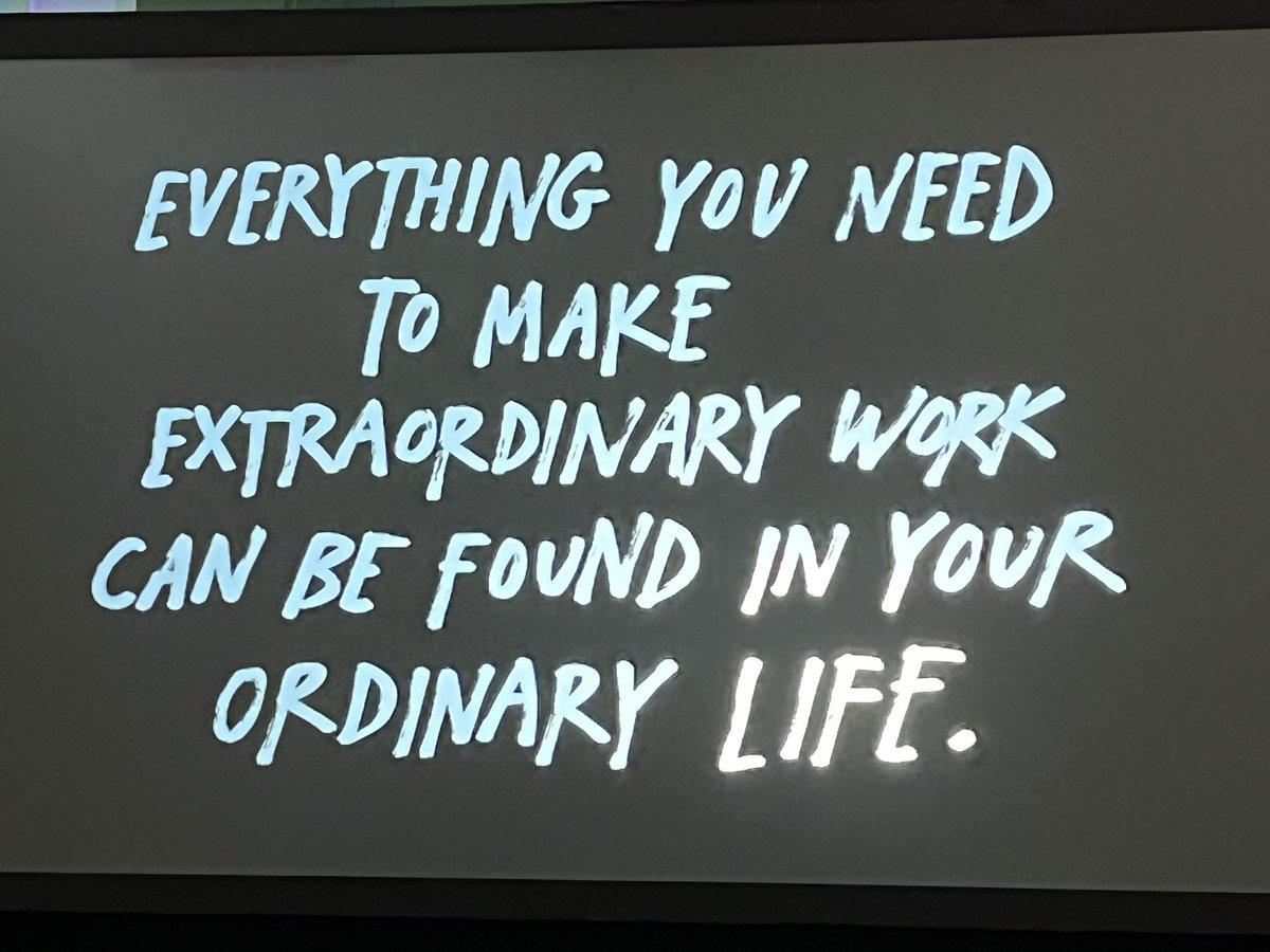 Great keynote by <a href="/austinkleon/">Austin Kleon</a> and great reminder message!  #MACUL23