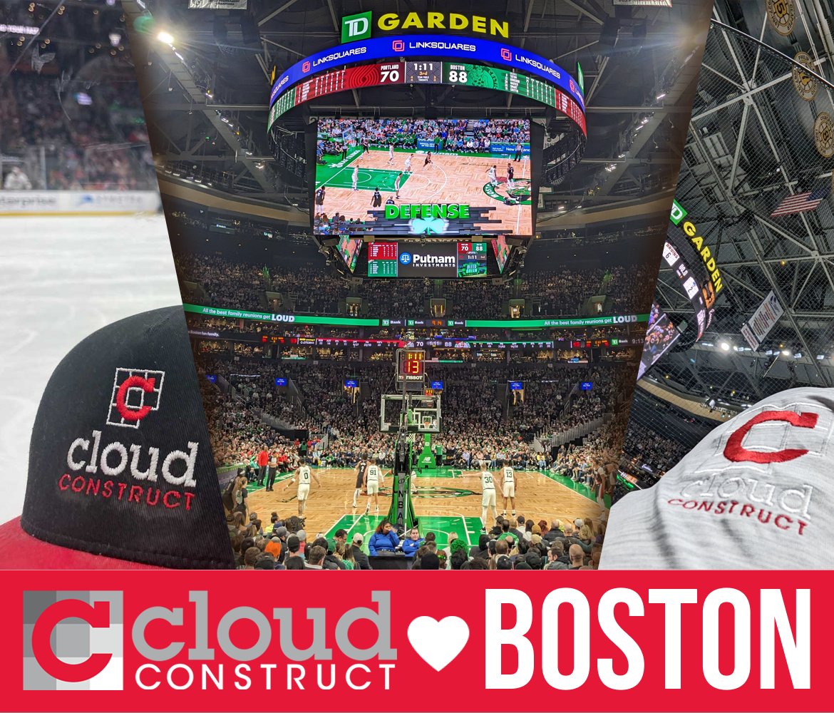 #Boston based Cloud Construct fans of the <a href="/celtics/">Boston Celtics</a>, <a href="/NHLBruins/">Boston Bruins</a> and <a href="/GoNUmhockey/">Northeastern Men’s Hockey</a> out and about supporting the home teams recently at the #TDGarden – Go Bruins, Go Celtics and Go #HowlinHuskies - <a href="/AlumniNU/">Northeastern Alumni</a> #BeanPot