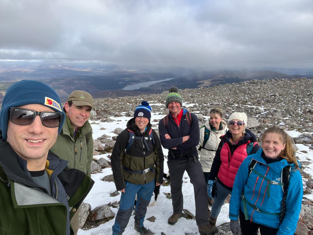 struttsscotland's tweet photo. A team building day out on #Schiehallion.  Placed between #LochTay, #LochRannoch and #LochTummel #Perthshire and with an elevation of 1,083 metres (3,553 ft) it was a challenge - the elements were a minor distraction.  #TeamWork #Perth #Breathe  https://t.co/jtFI8WAIl0 https://t.co/sbF41t0YTd