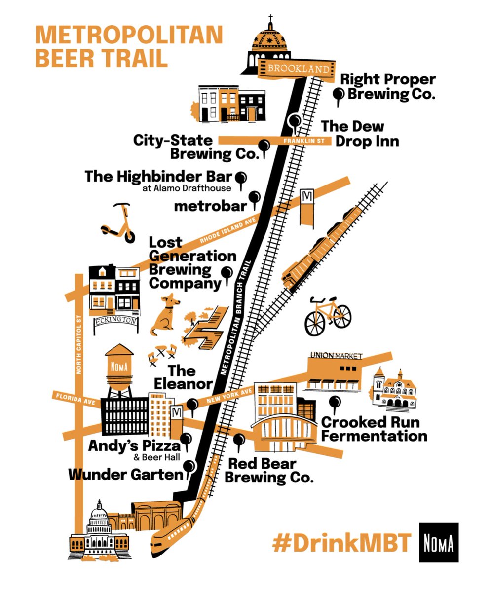 There are some new stops on this year's Metropolitan Beer Trail I enjoyed completing this in a single day last year. See you on the trail! @NoMaBID nomabid.org/metropolitan-b… #DrinkMBT