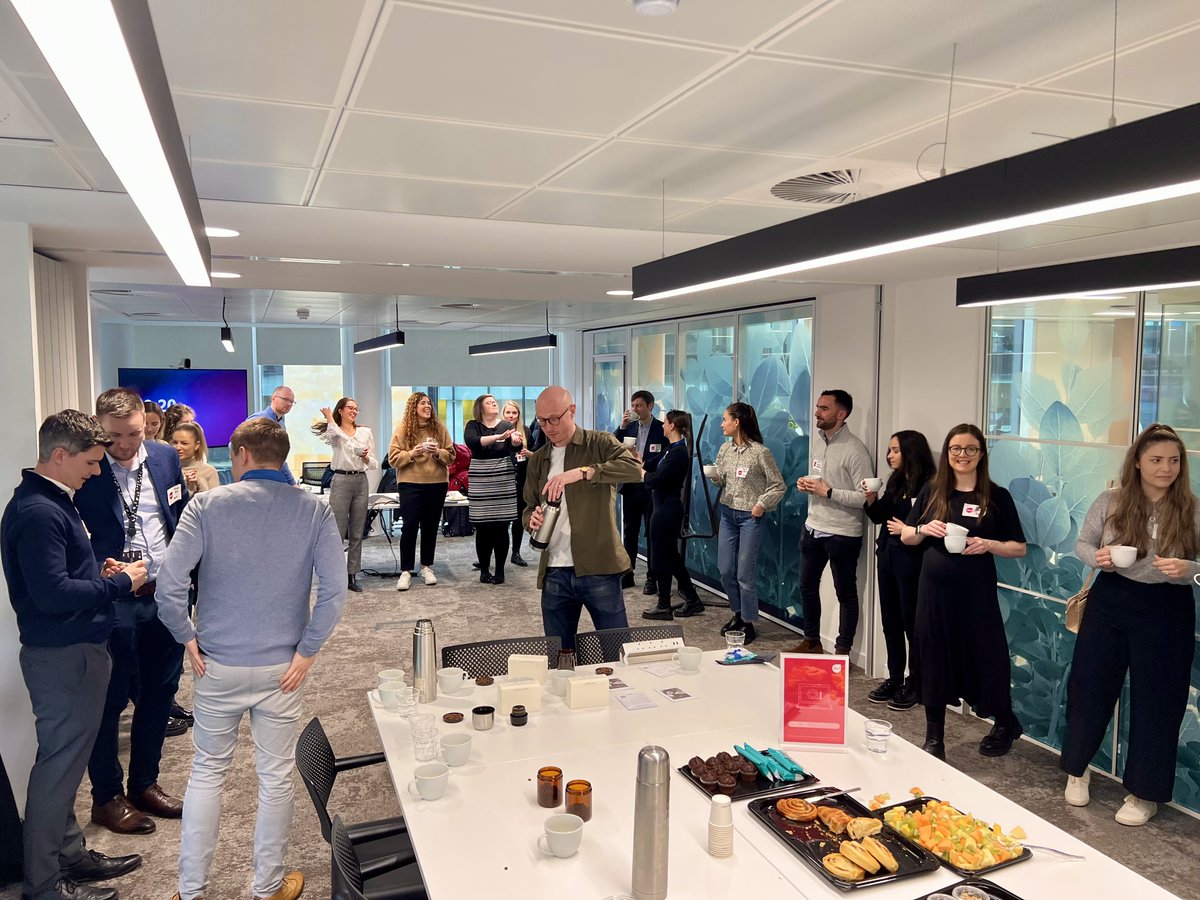 JFABarron's tweet photo. Fantastic Coffee Tasting and networking breakfast this morning for DWF Link in our new office! We were led through a tasting of some of the latest coffees from Obadiah Coffee. Sign up to our mailing list to hear more about future events: 
☕️
https://t.co/jrTUx3vKBL  
#DWFLink https://t.co/CS0Wtzj9DG