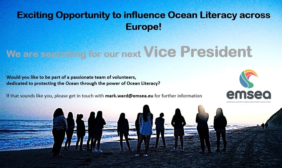 EMSEA (@emseassociation) on Twitter photo 📣#VACANCY: VICE-PRESIDENT‼️
📆Deadline to apply:2️⃣April🏃♀️
⚠️Voluntary position‼️
🧐We are looking for someone with experience & skills in #governance & management, ideally within the #marine, education or community engagement sectors.
ℹ️Applications & info📧mark.ward@emsea.eu 📣#VACANCY: VICE-PRESIDENT‼️
📆Deadline to apply:2️⃣April🏃♀️
⚠️Voluntary position‼️
🧐We are looking for someone with experience & skills in #governance & management, ideally within the #marine, education or community engagement sectors.
ℹ️Applications & info📧mark.ward@emsea.eu