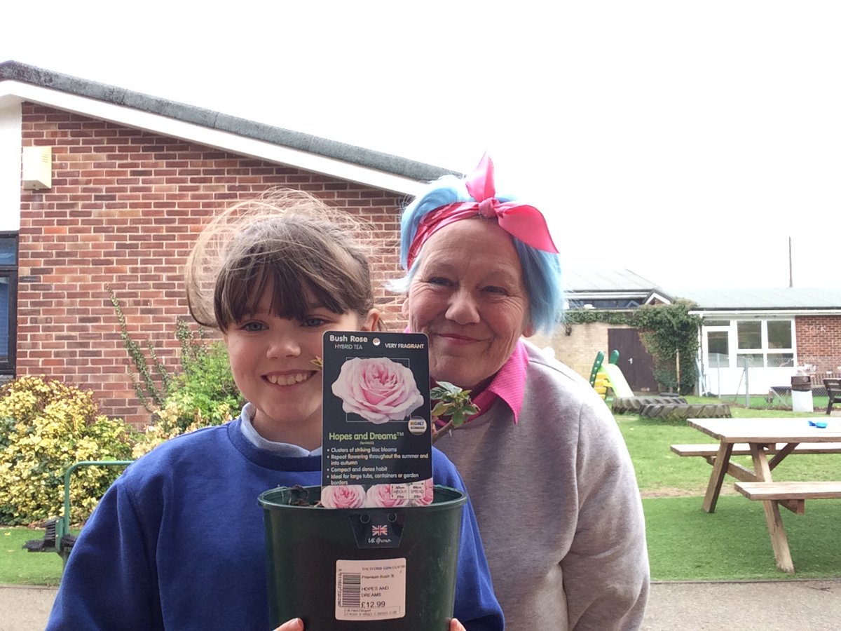 OldBuckenhamPri's tweet photo. Big thank you to Thetford Garden Centre @ThetfordGC for their generous donation of the Hopes and Dreams rose, for our celebration garden, for the King's Coronation. 👑🌹 https://t.co/BUL3ffMUaF
