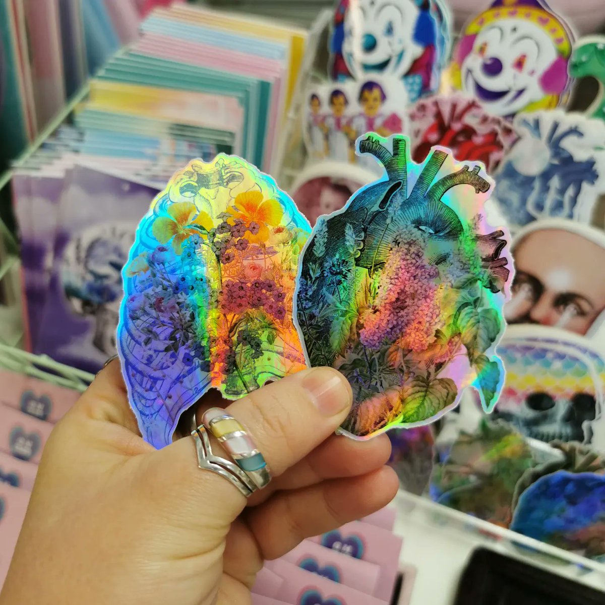 2ndfloorchester's tweet image. We know how much you all love buying our stickers. So let's take a look up close at some of our @Grunge__Monkey favourites!

We especially love their NEW holographic ribcage and heart stickers, but there is lots more to choose from! 💜
#grungemonkey #funstickers #2ndfloorchester