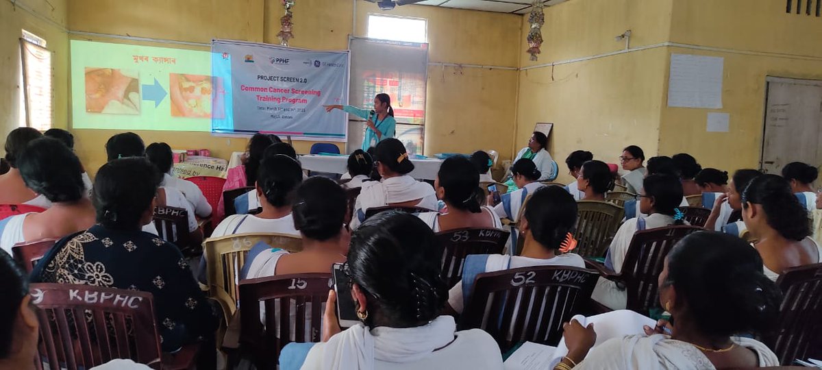 PPHF_Global's tweet image. As part of #ProjectScreen, @PPHF_Asia in collaboration with @GEHealthCare, #commoncancer #screening #training was organised on March 13 & 14 in Majuli, Assam at three venues.
More than 250 #healthcareworkers attended the #training. Thanks to #trainers from @CCHRC_Silchar