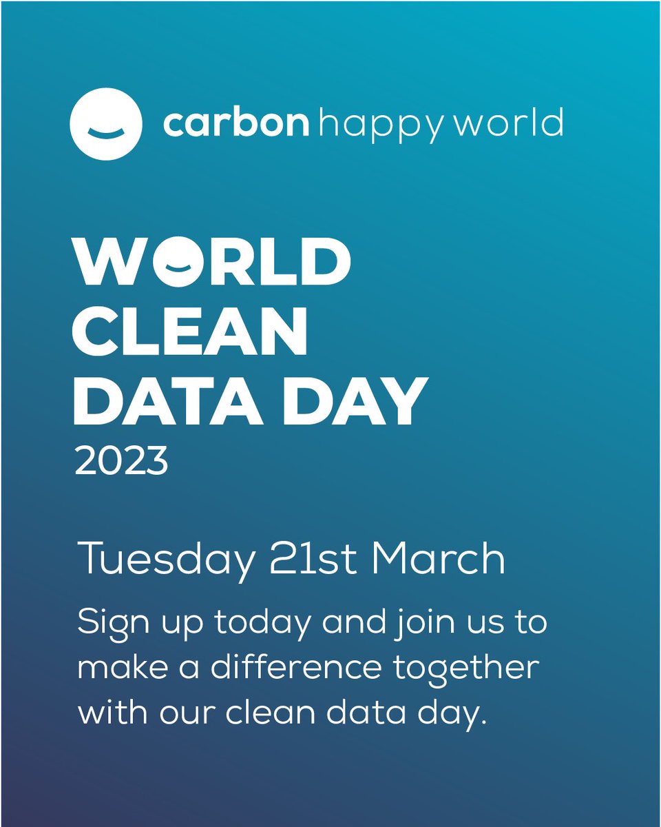 WeRCarbonHappy's tweet photo. Clean the cloud tip: delete files, business data, videos and images 🧼☁️
Are you guilty of storage too much data in the cloud or are you data savvy?
#chw #cleandataday2023 #worldcleandataday #cleandata #savetheplanet https://t.co/J6oiaHVRCY