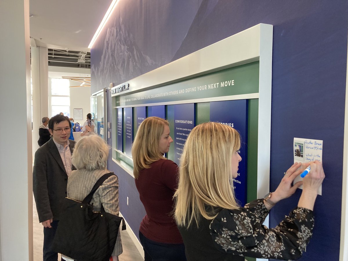 JustinLorts's tweet photo. Putting the new reflection board at the #ImagineCenter to work at the start of #ThinkCircle2023. https://t.co/A8X5BJFPV3