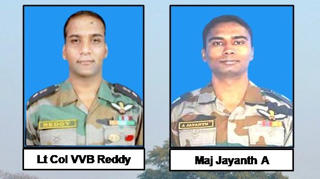 indian_soldier's tweet photo. May I request all ladies &amp; gentlemen, boys &amp; girls to join me in praying for Lt Col VVB Reddy &amp; Major Jayanth A who laid down their lives in a helicopter crash in Arunachal Pradesh this morning.
Travel well brothers! 💐💐
Jai Hind 🇮🇳🇮🇳 https://t.co/D7lBd984le