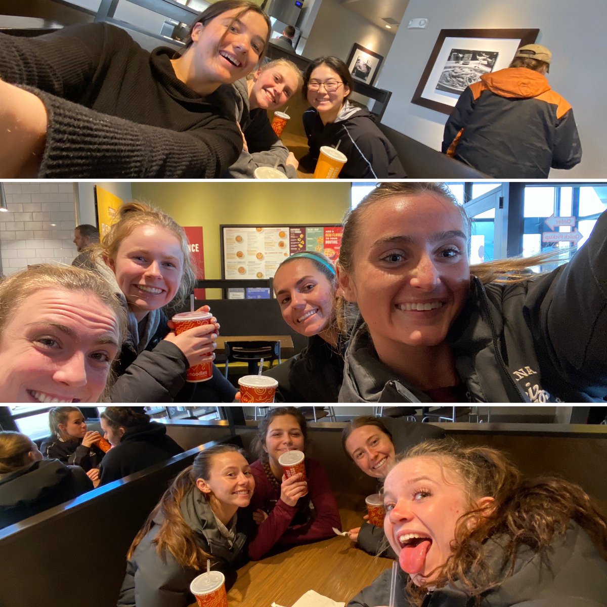 MontanaGrizSOC's tweet photo. Spontaneous team dinner after lift and meeting. #MmmmFood #HungryGriz https://t.co/owj8naZdVq