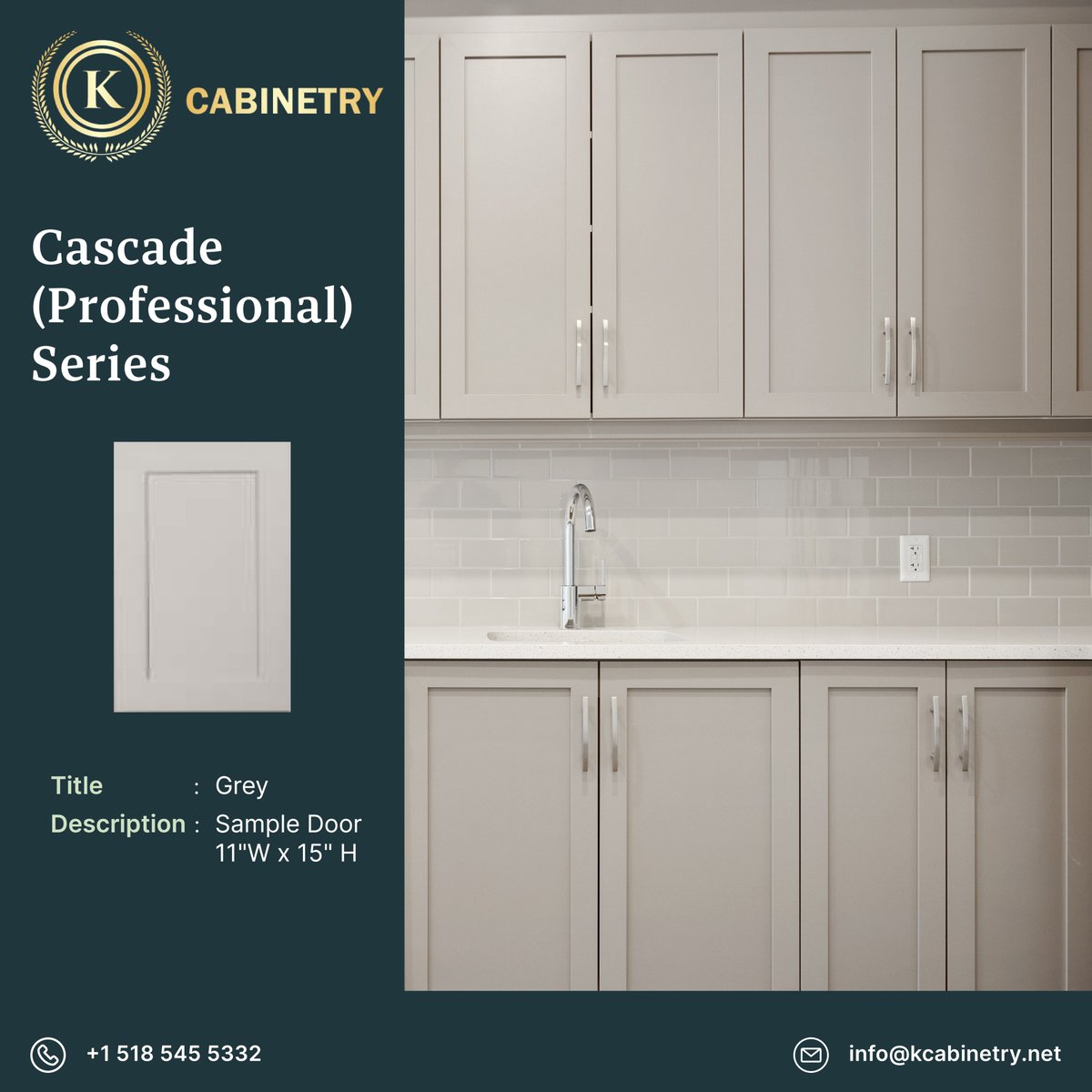 Elevate your kitchen & bathroom door styles with the Cascade Professional Series. kcabinetry.net #bathroomvanity #bathroomstyling #modernbathroom #cascade #cabinet #kitchencabinet #kitchendecor #kitchenrenovation #cabinets  #door #interiordesign #furniture #wood