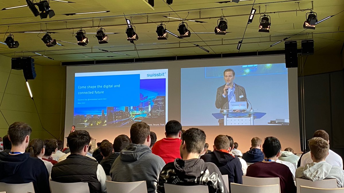 Swissbit_AG's tweet image. The @embedded_world conference draws to a close.

On our final day we met a lot of bright and talented minds today at Student Day.

#EmbeddedWorld2024, we are coming! 🎉