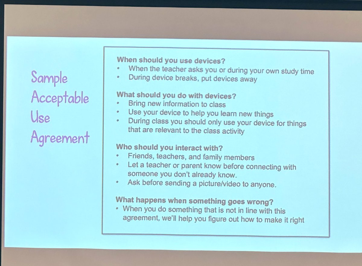 Whole child learning in the digital world. Kid friendly agreement! #digitallearning #njascd #njascdwcc23