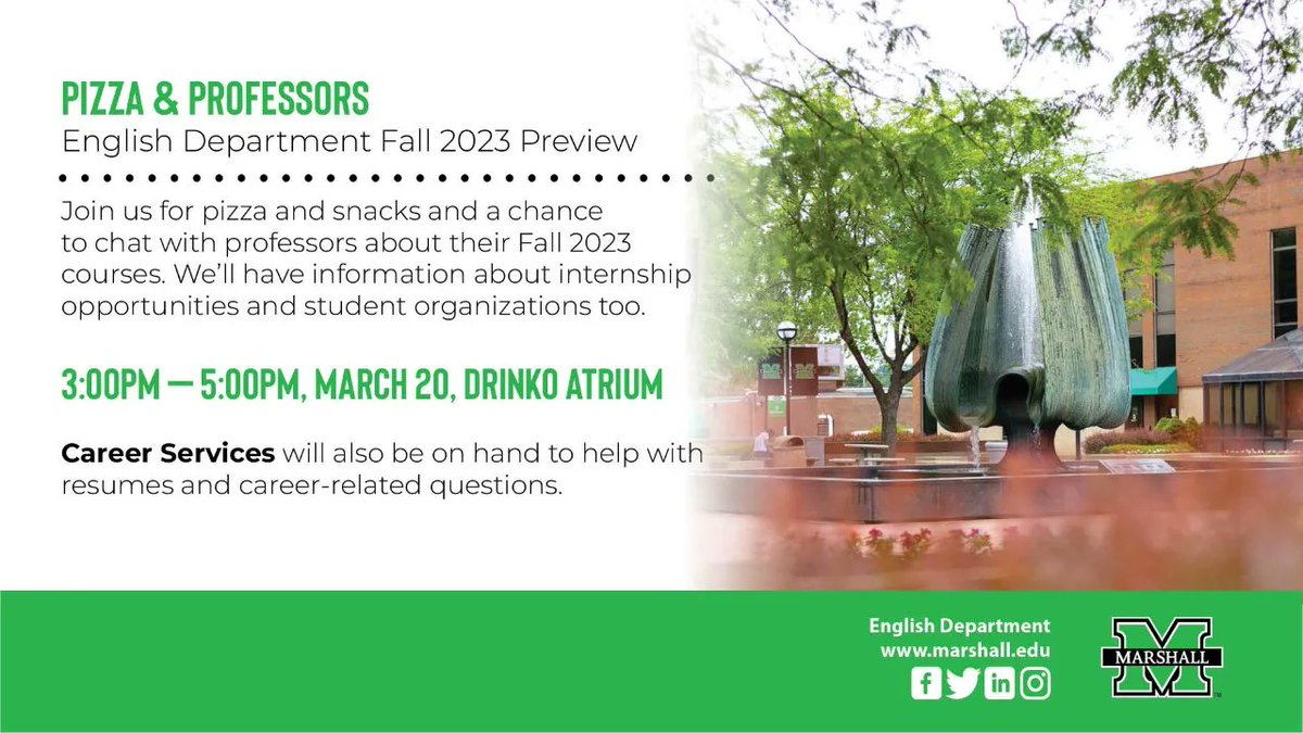 English Department at Marshall University (@marshallengdept) on Twitter photo 