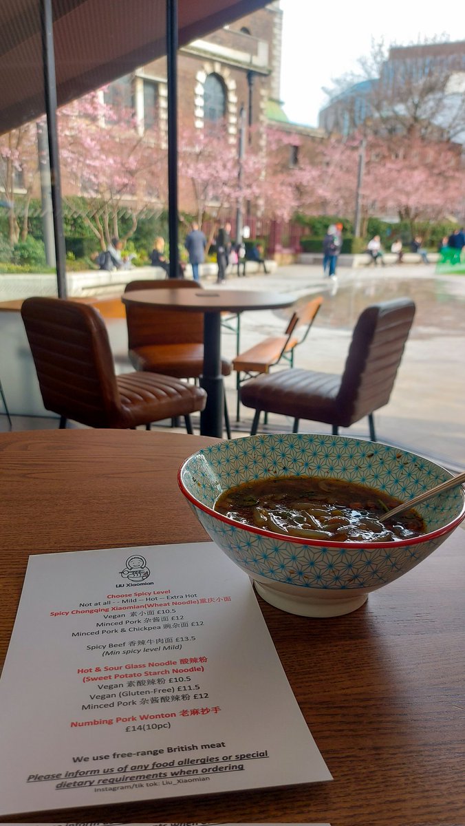 Now is a great time to visit us at Aldgate and <a href="/AldgateTap/">The Aldgate Tap</a>! Because you can enjoy our bowls and 🍻 with first class view of cherry blossom🌸🌸 It's nice to feel the seanonal change💐
#spicynumbingaddictive
