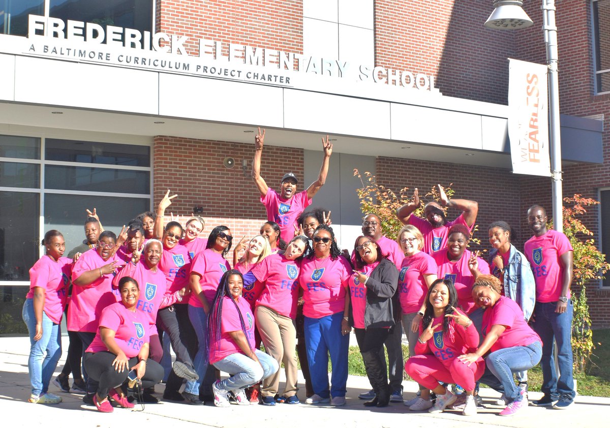 BaltCitySchools's tweet photo. A big shout-out today to our staff and teachers who keep our schools running. Love this photo from Fredrick Elementary School! https://t.co/wEY42NTeG5