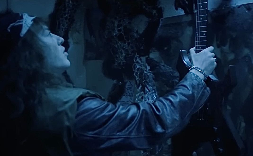 the fact that his guitar is still in the upside down means he had it in 1983….he got it before he was even 17….i like to think wayne got it for him as a 16th birthday present. he worked double shifts at the plant &amp; saved up to get the guitar his boy was eyeing in the window