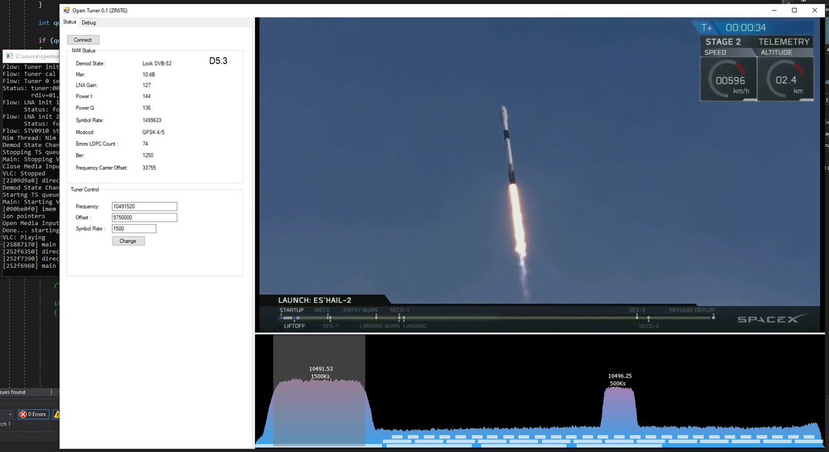 geekc0der's tweet image. Ugly, buggy and missing features ... but working :) 

#amateurradio #datv #batc #satellites #minitiouner #qo100