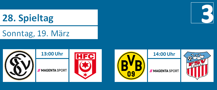 liga3online's tweet image. Der Hallesche FC gastiert heute bei der SV Elversberg und der FSV Zwickau empfängt die U23 von Borussia Dortmund.

#SVEHFC #BVBFSV