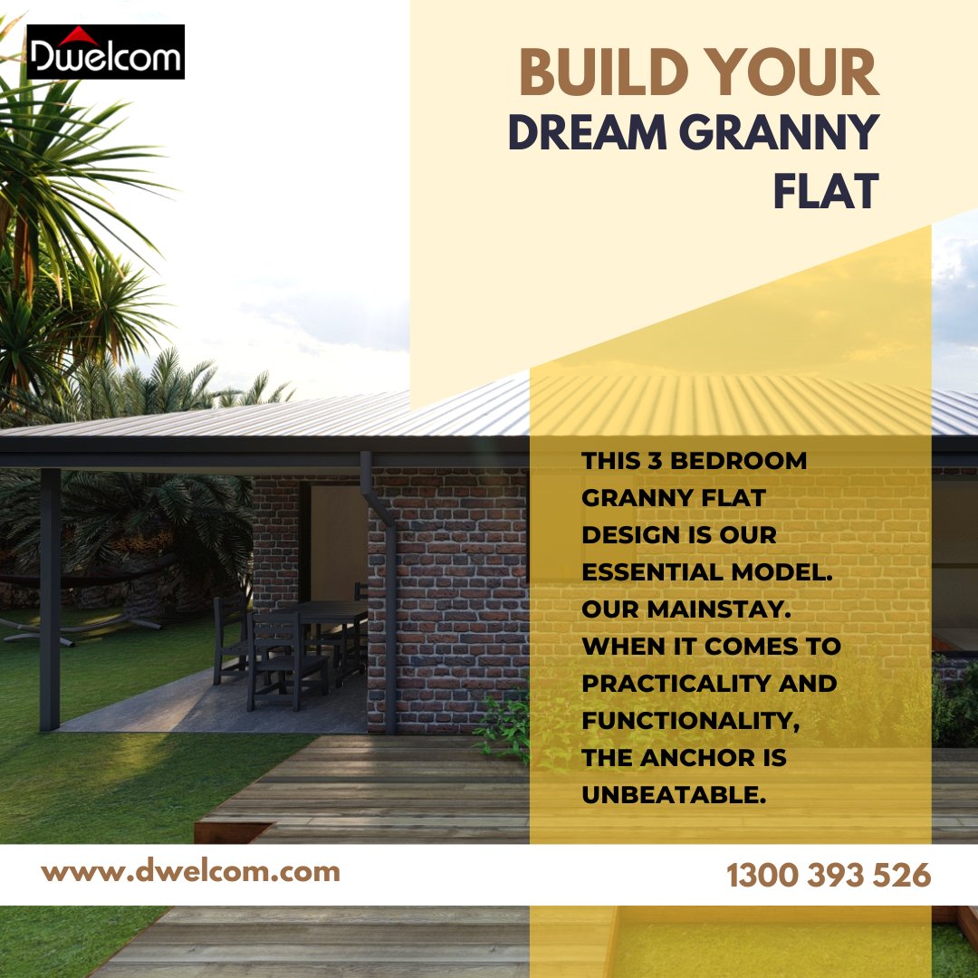 DwelcomPtyLtd's tweet photo. Want to build a custom 3-bedroom Granny Flat in Sydney without breaking the bank? Dwelcom Pty Ltd is here to make your dream a reality. 

Explore our marvelous Granny Flat designs now, visit us: 🌎  https://t.co/aj5sxhHnes

#grannyflat #grannyflatNSW #australia #dwelcom https://t.co/9tLKYbHyg6