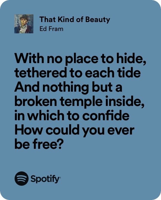 EdFramMusic's tweet image. #lyrics #fram #TKOB #thursdaythoughts  open.spotify.com/track/2FV64xnu…